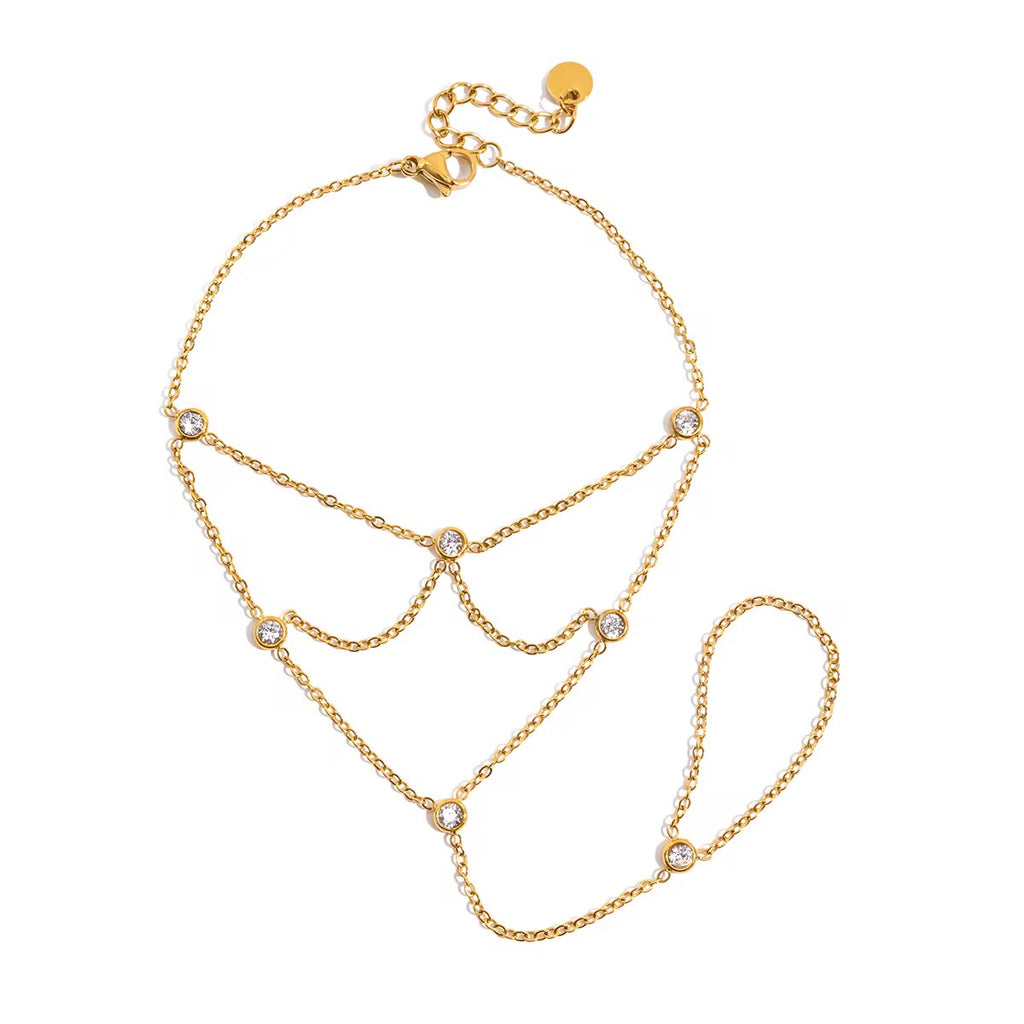 Golden Veil Hand Chain