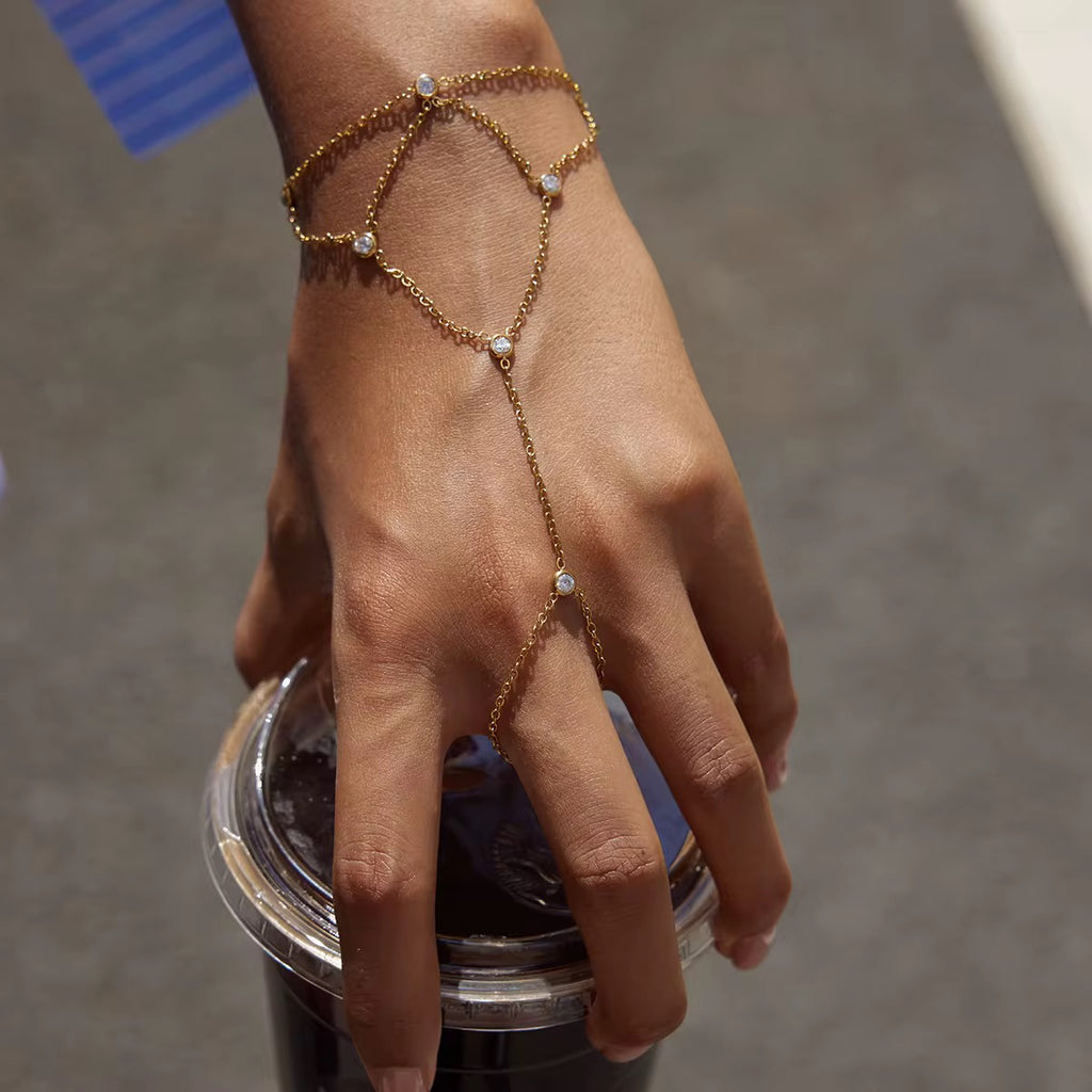 Golden Veil Hand Chain