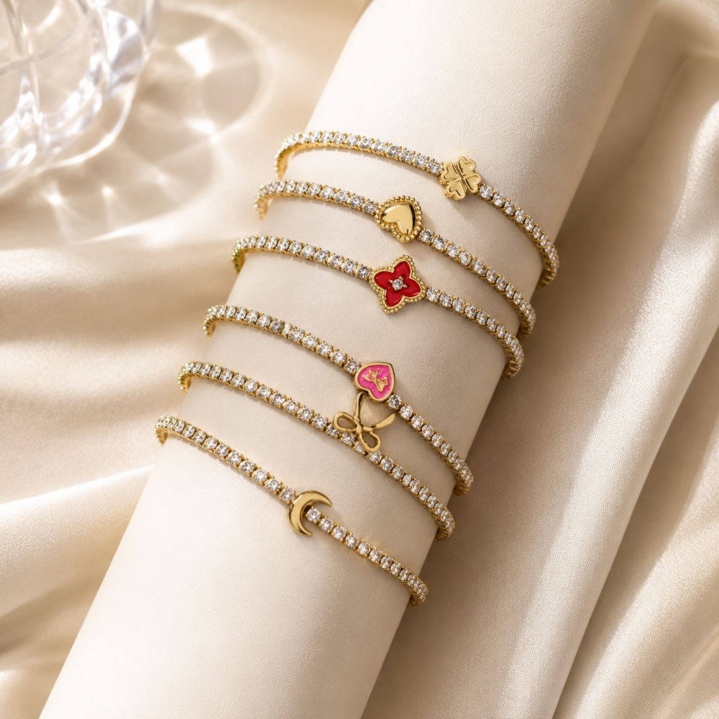 Charm Tennis Bracelet