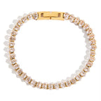 Crystal Cascade Tennis Bracelet