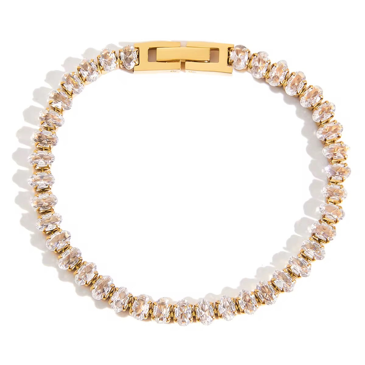 Crystal Cascade Tennis Bracelet