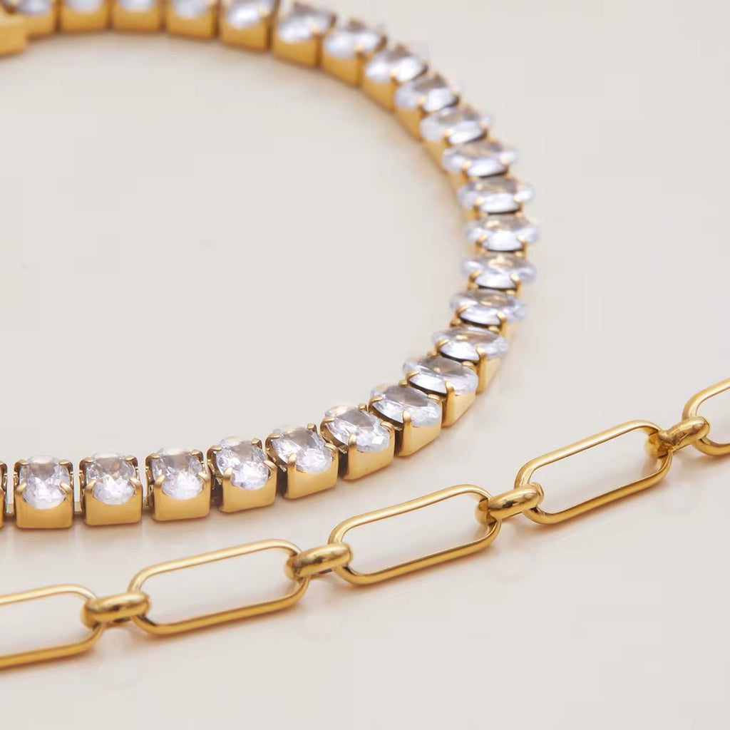 Crystal Cascade Tennis Bracelet