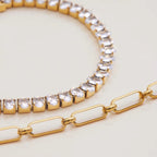 Crystal Cascade Tennis Bracelet
